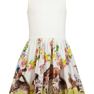 Molo Floral Animal Print Kids Dress